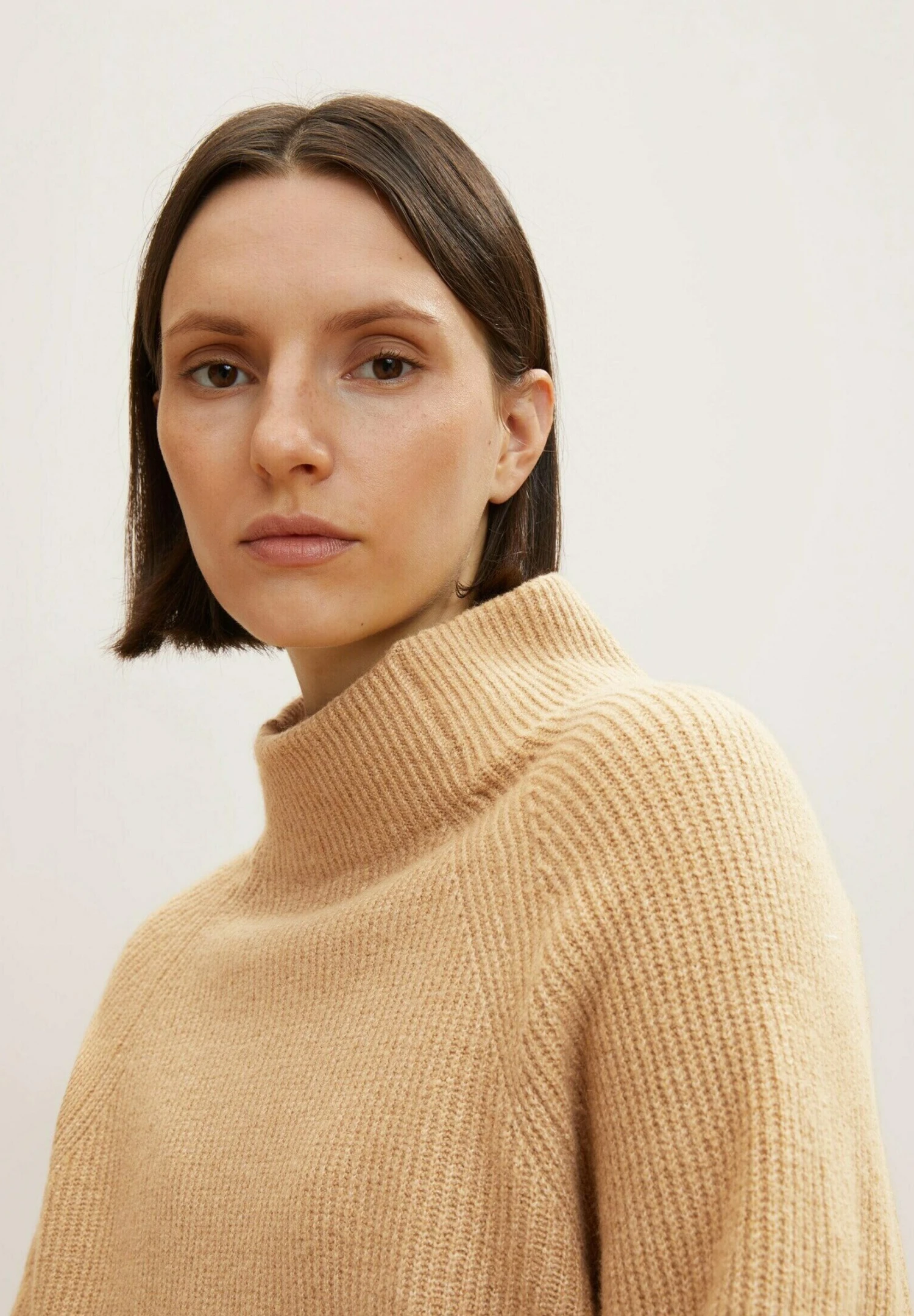 Tom Tailor Trui - Soft Light Camel Melange 4 Tom Tailor Trui - Soft Light Camel Melange - Afbeelding 4