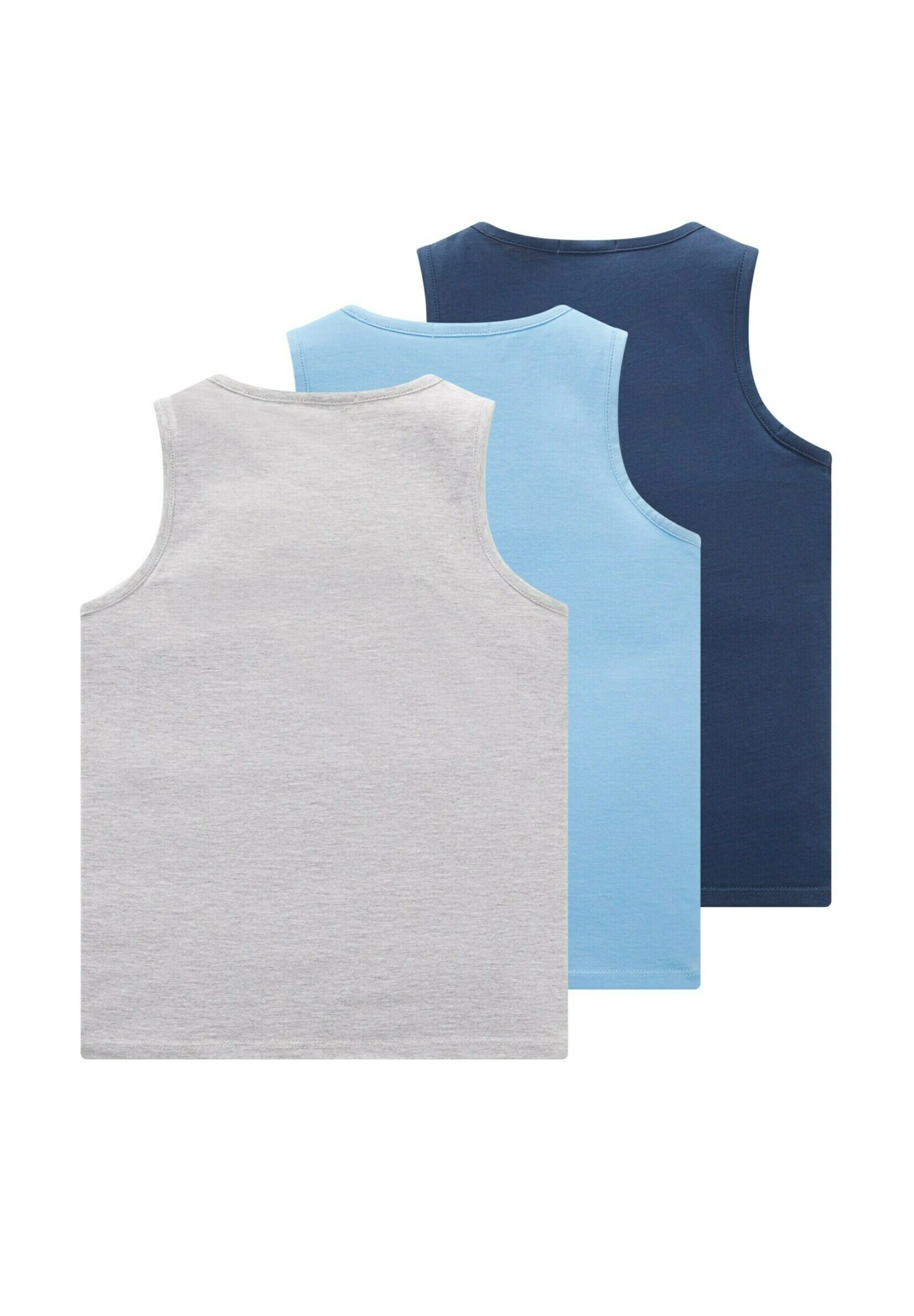 Tom Tailor Im Dreierpack - Top - Dark Denim/Blue 2 Tom Tailor Im Dreierpack - Top - Dark Denim/Blue - Afbeelding 2