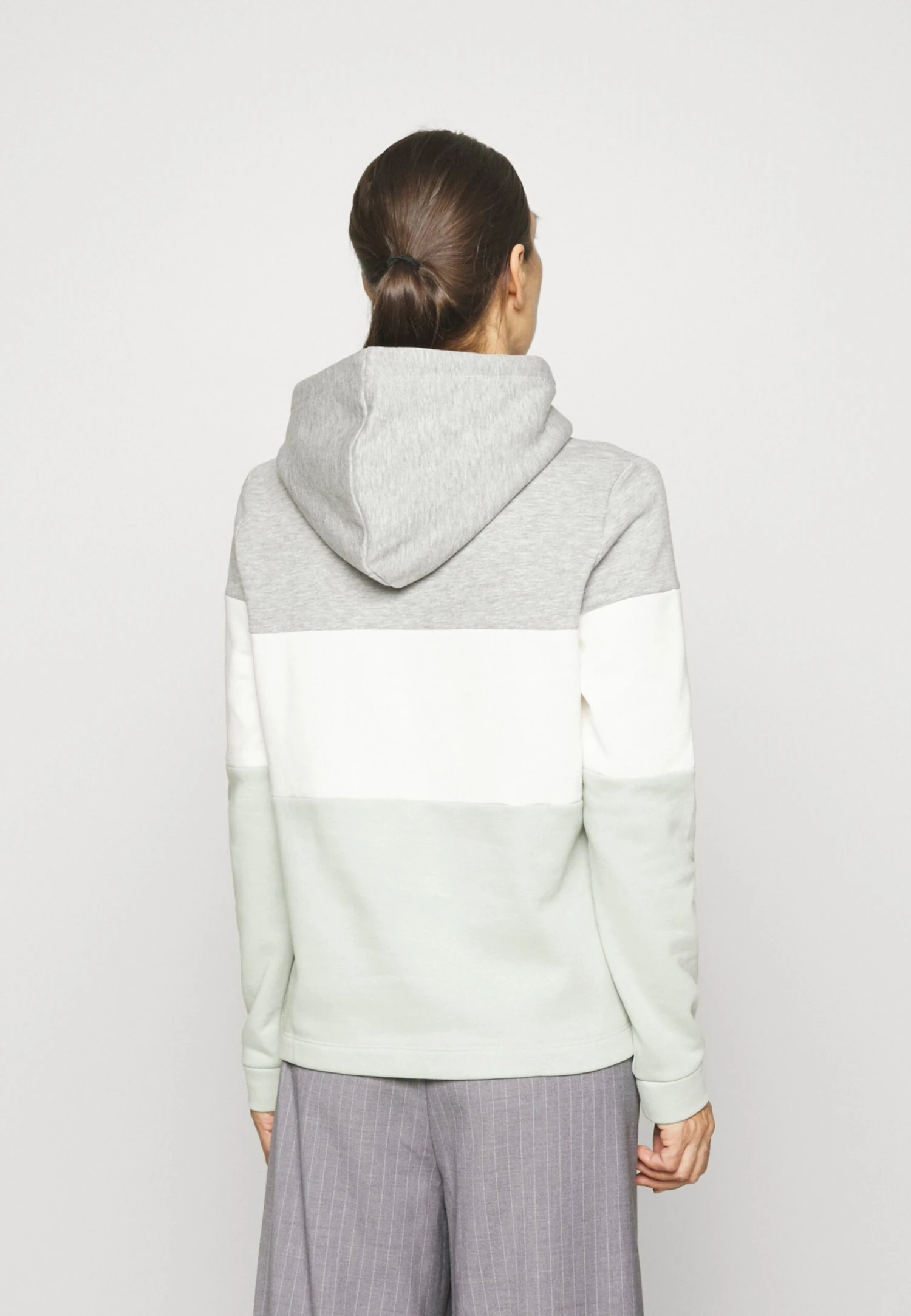 TOM TAILOR Denim Color Block Hoodie - Hoodie - Soft Greyish Green 3 TOM TAILOR Denim Color Block Hoodie - Hoodie - Soft Greyish Green - Afbeelding 3