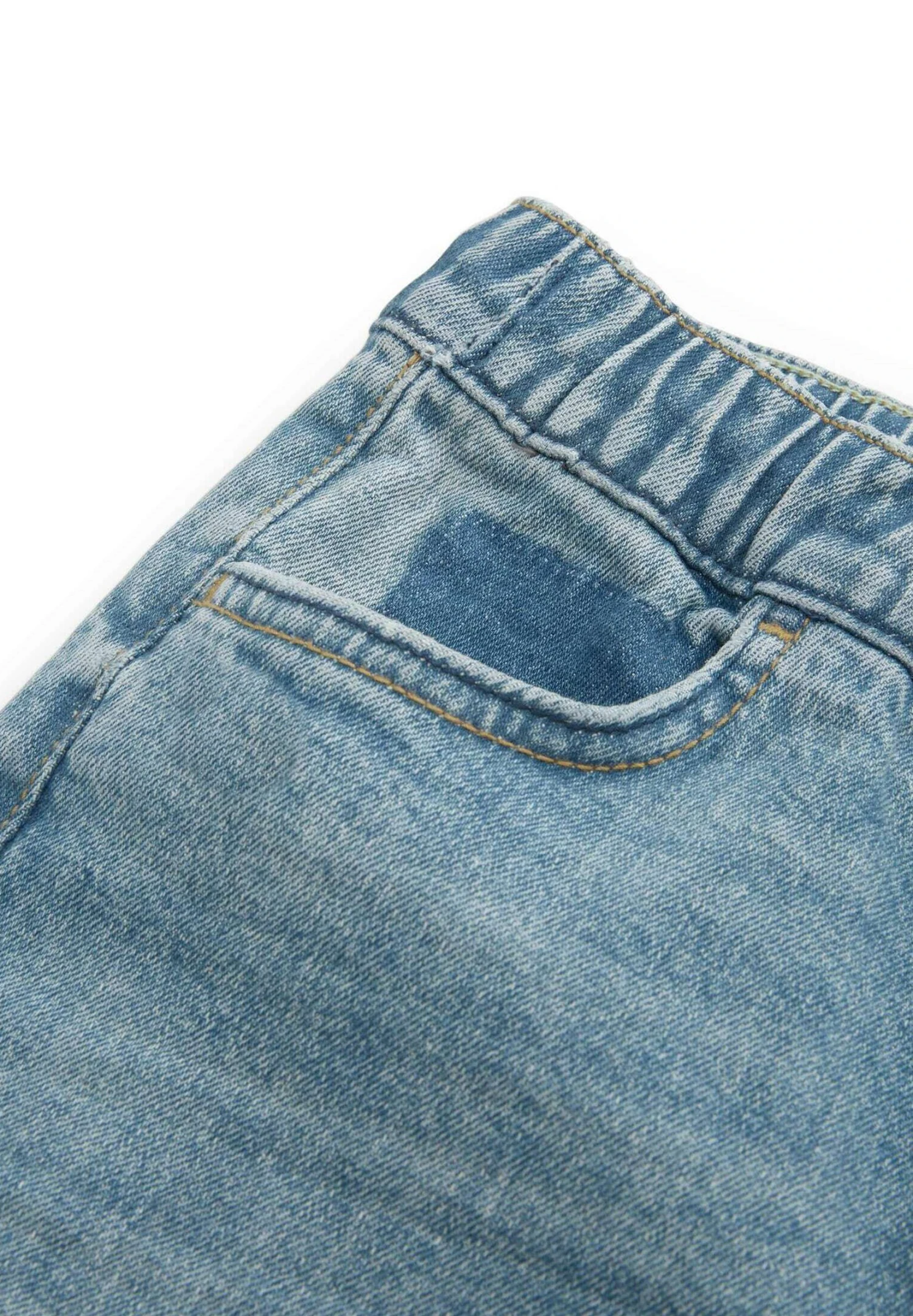 Tom Tailor Tim- Straight Leg Jeans - Used Light Stone Blue Denim 3 Tom Tailor Tim- Straight Leg Jeans - Used Light Stone Blue Denim - Afbeelding 3