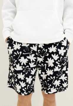TOM TAILOR Denim Bedruckte - Trainingsbroek - Black White Wildflower Print -Tom Tailor 6dd8dc6be4f141529722e267e807df2f