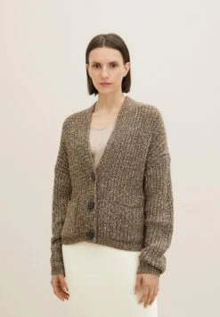 Tom Tailor Vest - Tarmac Khaki Melange