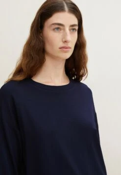 Tom Tailor Sweater - Navy Midnight Blue -Tom Tailor 6ec75430f1b149f3a26b5888927db946