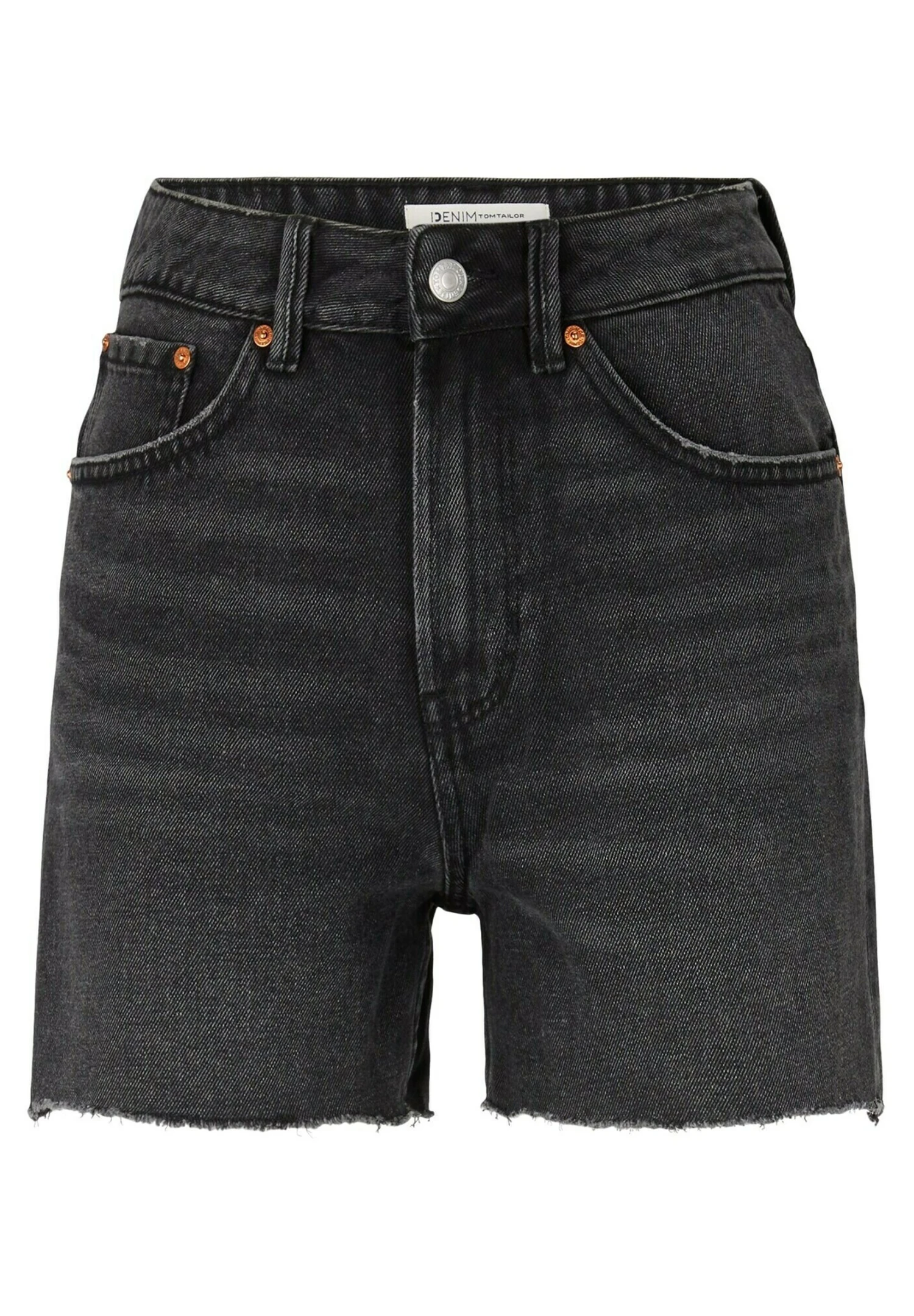 TOM TAILOR Denim Mom - Jeansshort - Used Dark Stone Black Denim 9 TOM TAILOR Denim Mom - Jeansshort - Used Dark Stone Black Denim - Afbeelding 9