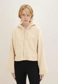 TOM TAILOR Denim Mit K - Sweater Met Rits - Light Sand Beige