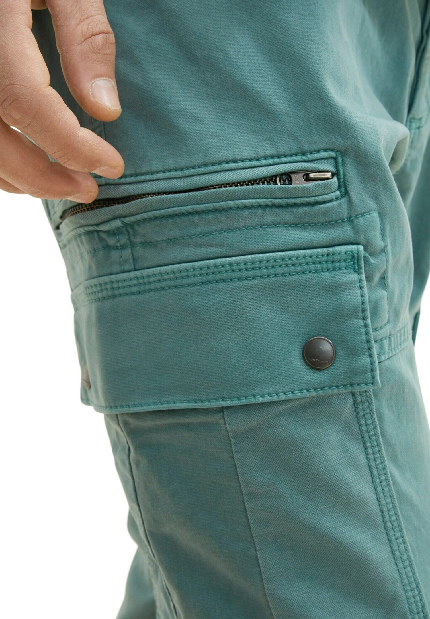 Tom Tailor Cargobroek - Deep Bluish Green 5 Tom Tailor Cargobroek - Deep Bluish Green - Afbeelding 5