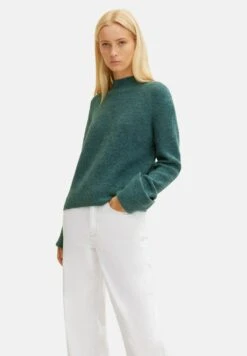 TOM TAILOR Denim Cosy Mock Neck - Trui - Green Dust Melange 21 TOM TAILOR Denim Cosy Mock Neck - Trui - Green Dust Melange -Tom Tailor 7042ff9f3d604334a99fb90e0ba4568c