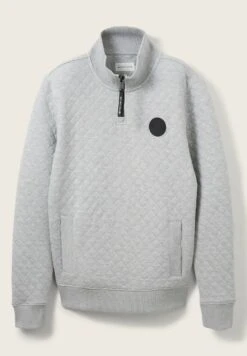 Tom Tailor Mit Steppmuster  - Sweater - Grey Heather Melange -Tom Tailor 70e2b1073ade4c74a5ea2ccae0b9753e