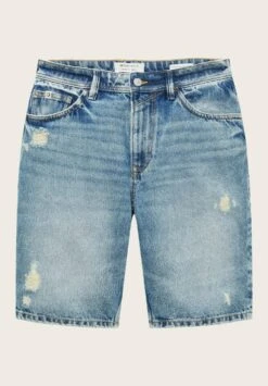 TOM TAILOR Denim Jeansshort - Destroyed Light Stone Blue Den -Tom Tailor 718d1ad7999b45f18d400bf94cbc2823