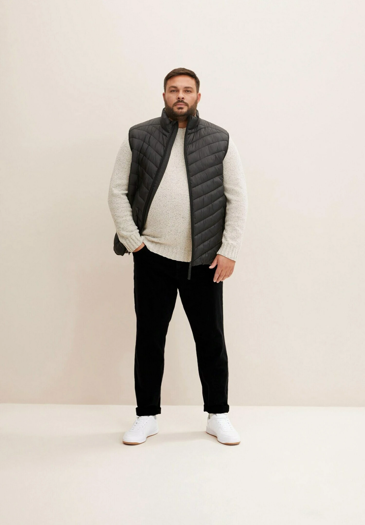 Tom Tailor Trui - Off White Fancy Structure 2 Tom Tailor Trui - Off White Fancy Structure - Afbeelding 2