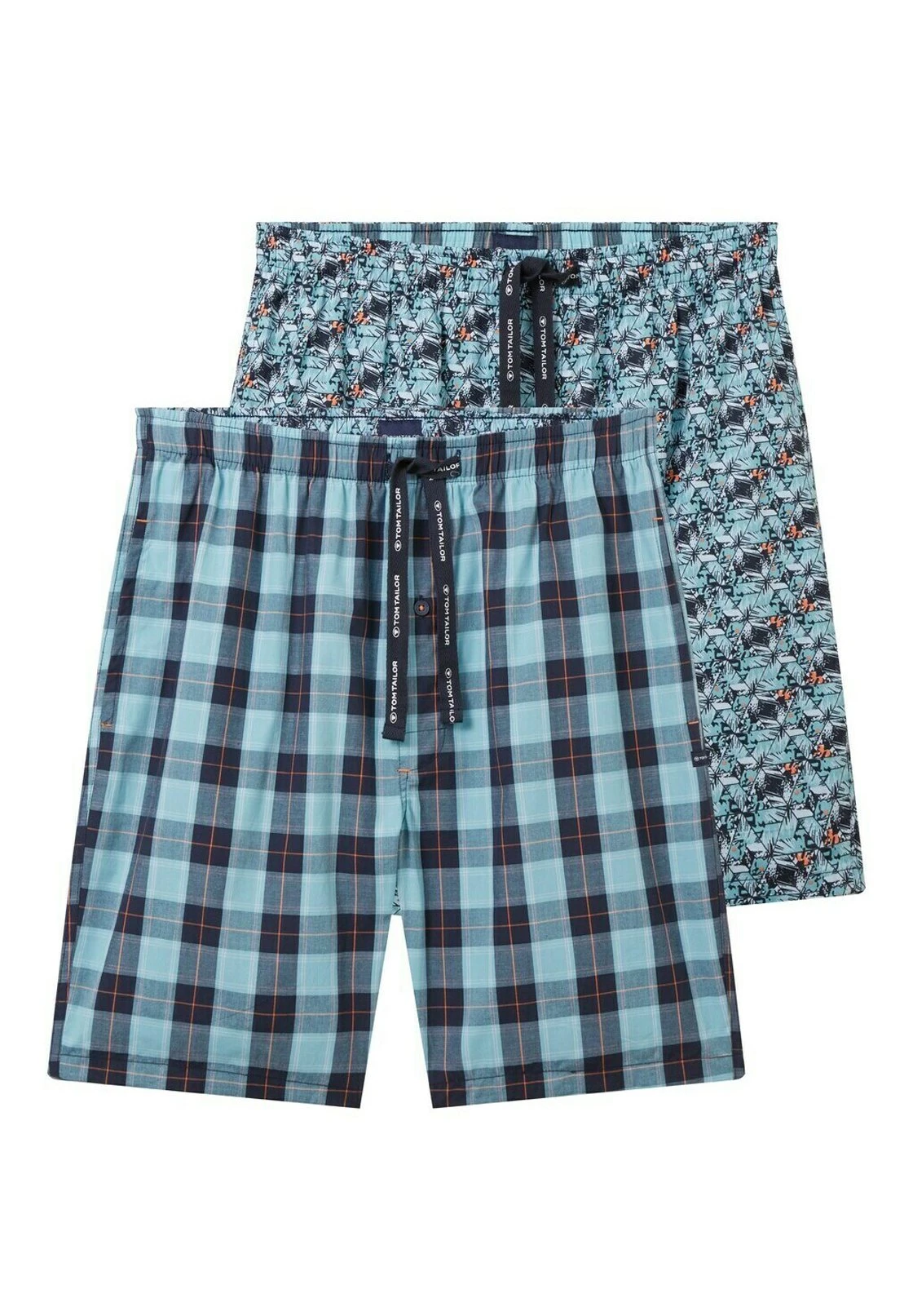 Tom Tailor Gemusterte Bermuda Im 2Er Pack - Pyjamabroek - Green Medium Allover 1 Tom Tailor Gemusterte Bermuda Im 2Er Pack - Pyjamabroek - Green Medium Allover