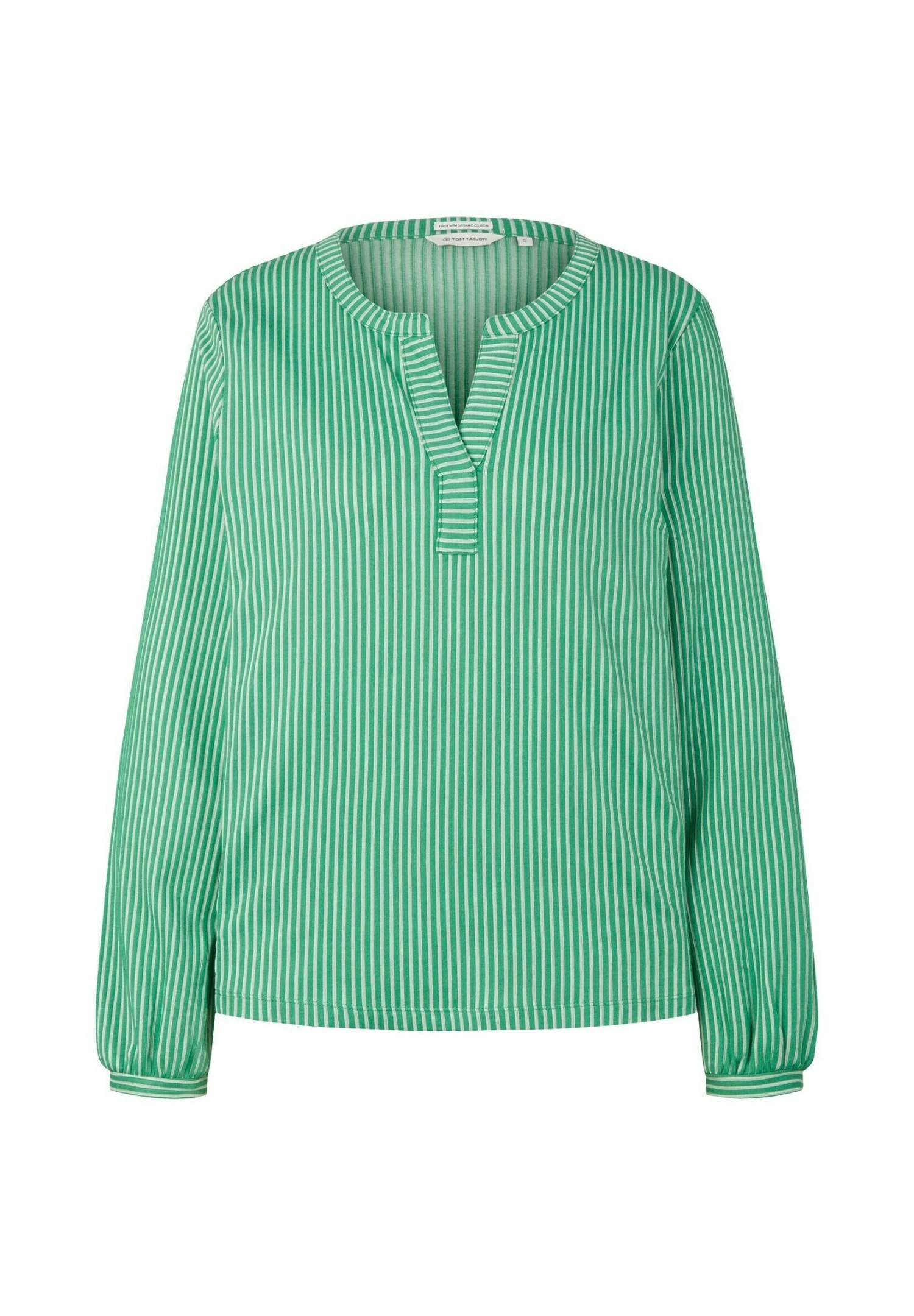 Tom Tailor Stripe - Blouse - Green White Thin Stripe 5 Tom Tailor Stripe - Blouse - Green White Thin Stripe - Afbeelding 5