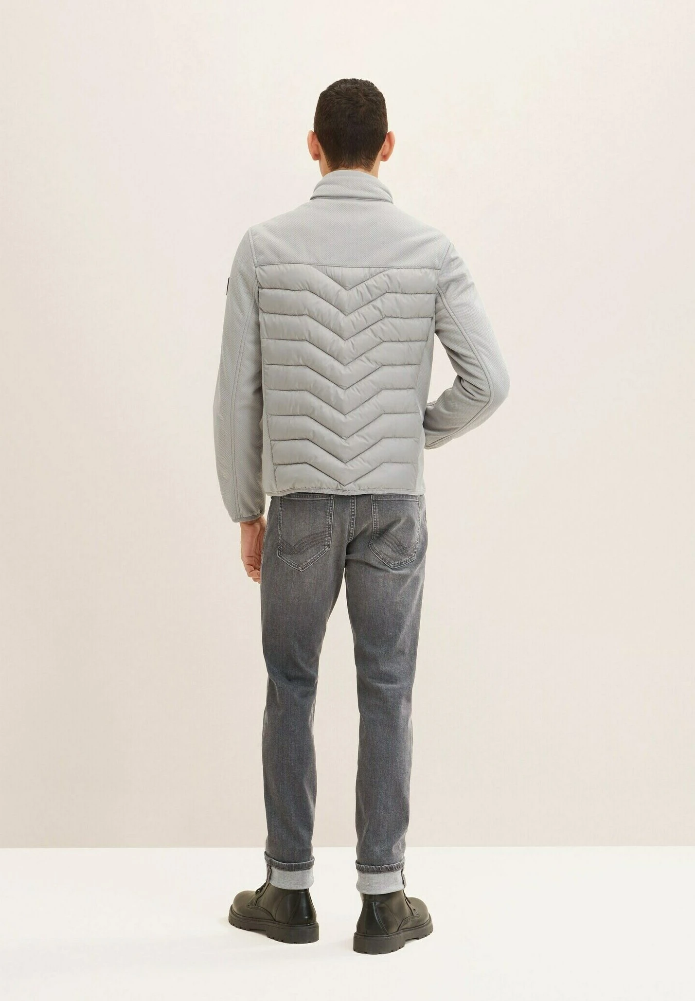 Tom Tailor Hybrid - Jas - Classic Dove Grey 3 Tom Tailor Hybrid - Jas - Classic Dove Grey - Afbeelding 3