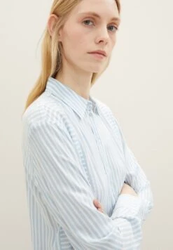 Tom Tailor Overhemdblouse - Blue Offwhite Stripe 9 Tom Tailor Overhemdblouse - Blue Offwhite Stripe -Tom Tailor 72ac621e60984a35bc9f36c675b05e5d