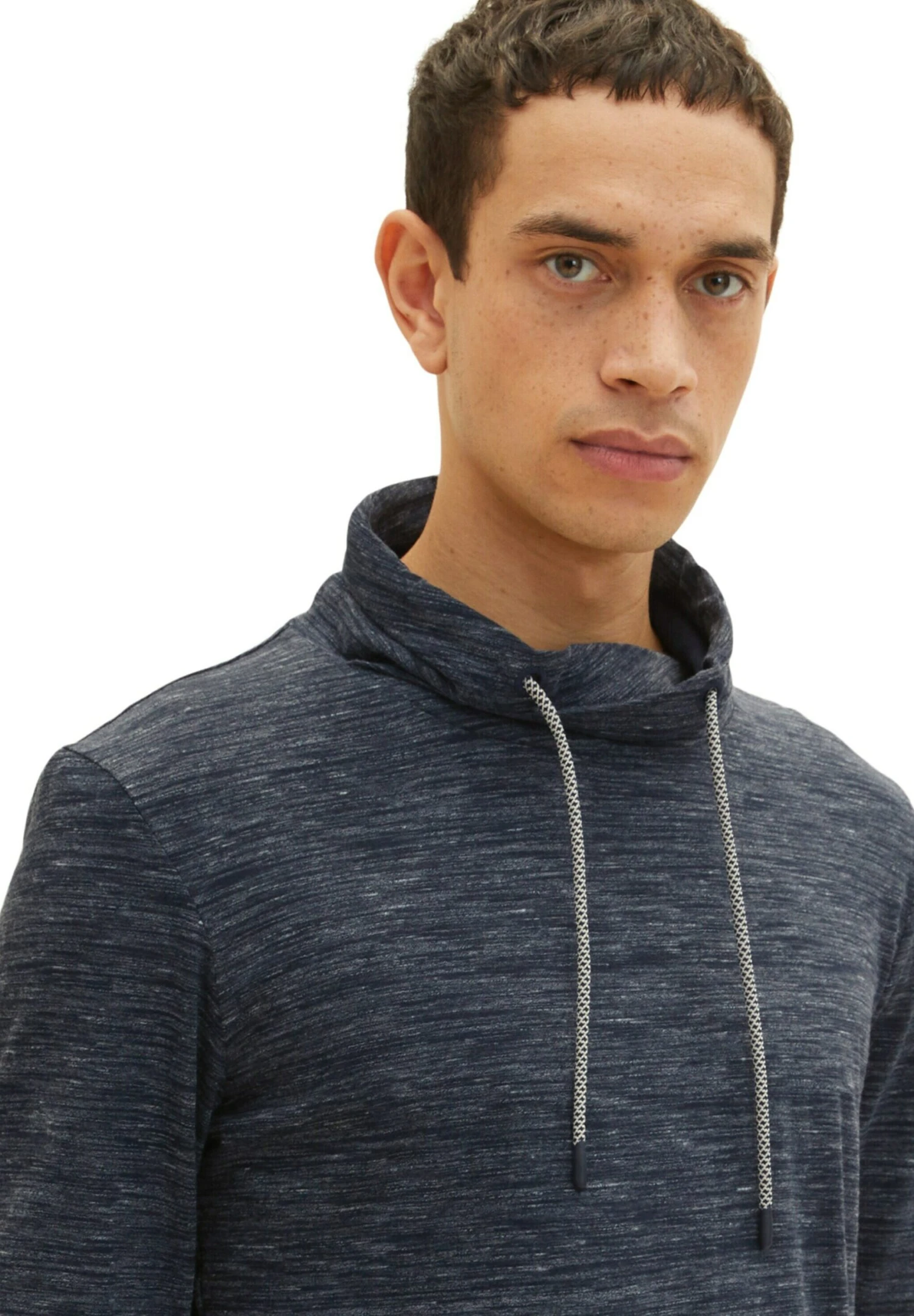 Tom Tailor Langarm Mit Snood - Sweater - Navy Vintage Beige Inject 5 Tom Tailor Langarm Mit Snood - Sweater - Navy Vintage Beige Inject - Afbeelding 5