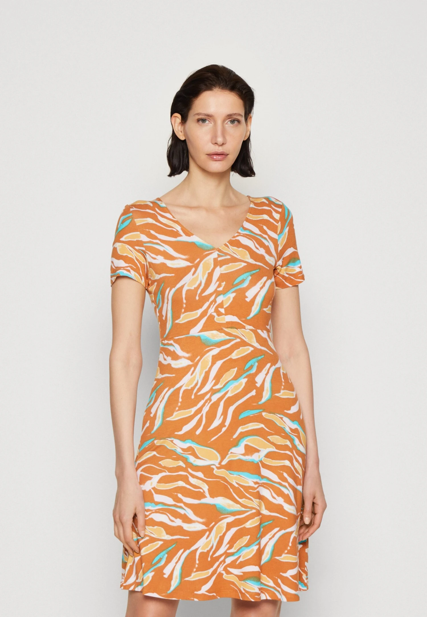 Tom Tailor Dress Easy- Jerseyjurk - Brown 1 Tom Tailor Dress Easy- Jerseyjurk - Brown