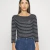 Tom Tailor Crew Neck - Longsleeve - Navy Offwhite Stripe
