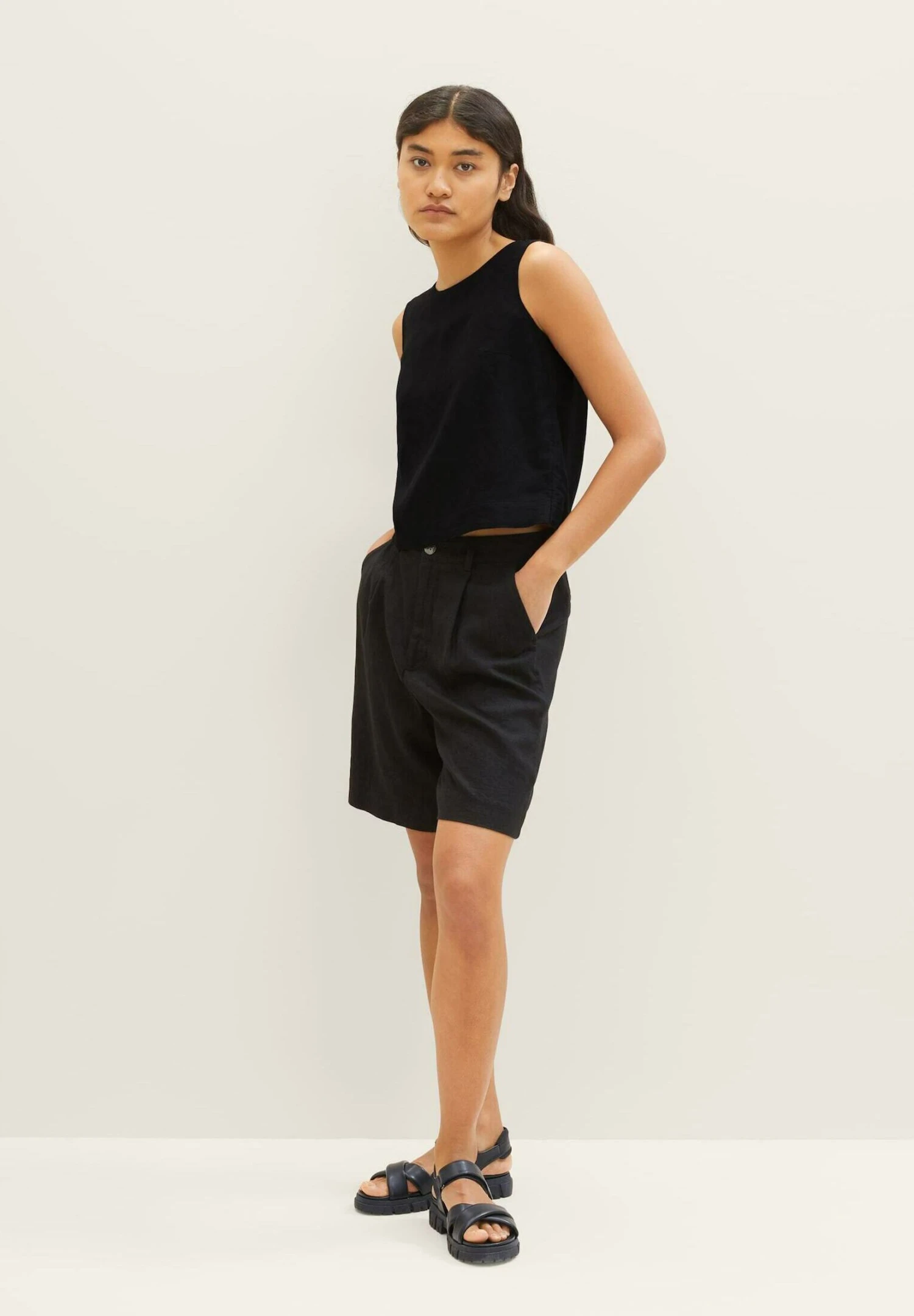 TOM TAILOR Denim Bermuda - Shorts - Deep Black 4 TOM TAILOR Denim Bermuda - Shorts - Deep Black - Afbeelding 4