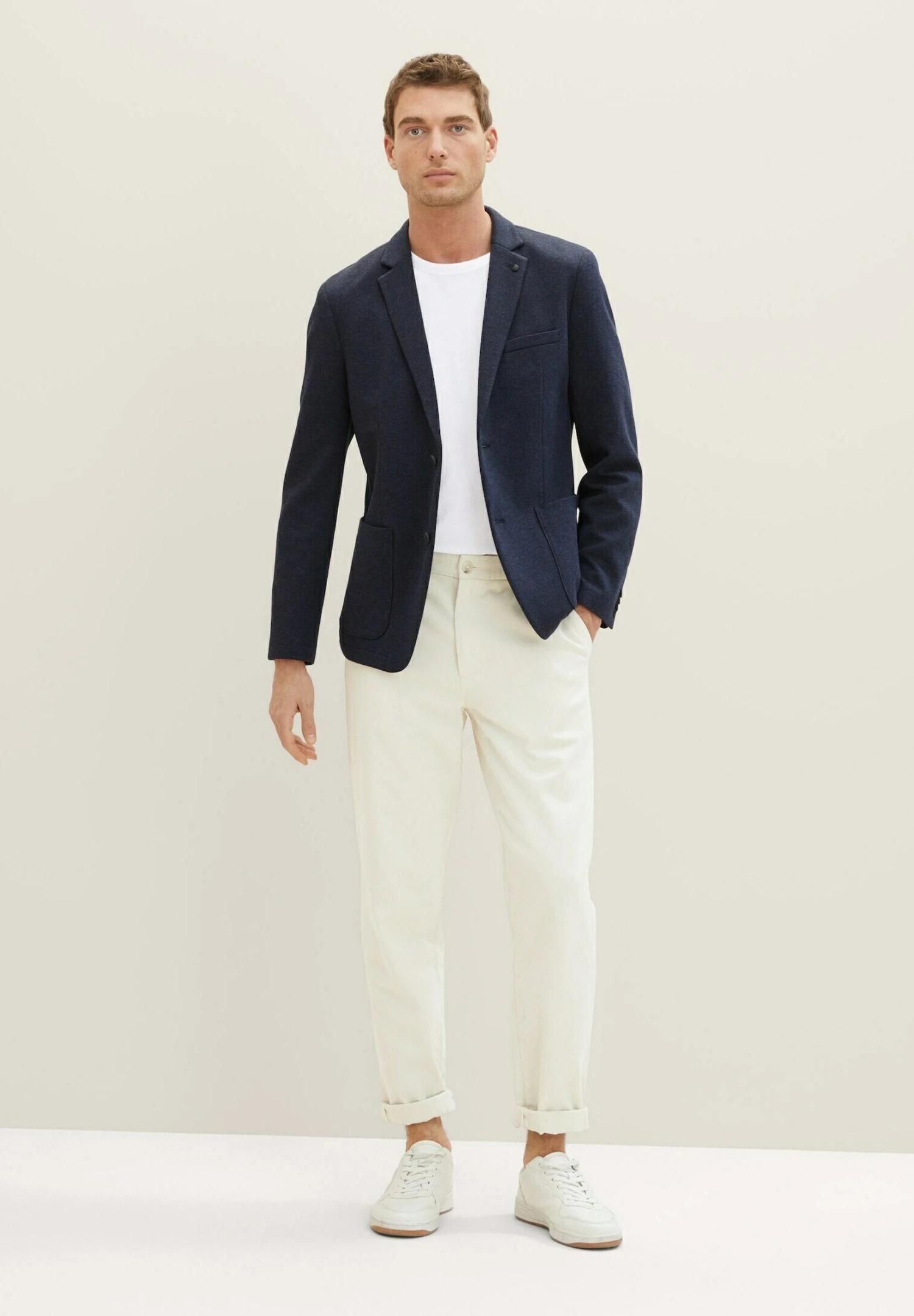 Tom Tailor Blazer - Blue Classic Melange 2 Tom Tailor Blazer - Blue Classic Melange - Afbeelding 2
