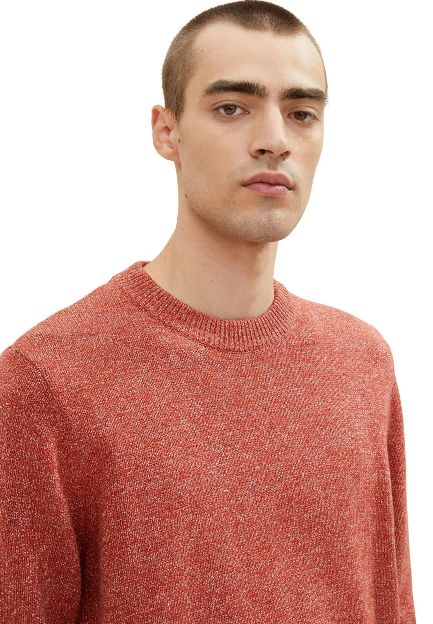 Tom Tailor Mit Struktur - Trui - Spicy Red Injected Melange 5 Tom Tailor Mit Struktur - Trui - Spicy Red Injected Melange - Afbeelding 5