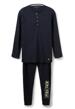 Tom Tailor Mit Logo Print Set - Pyjama - Blue Dark Solid 17 Tom Tailor Mit Logo Print Set - Pyjama - Blue Dark Solid -Tom Tailor 74ae4f200f8a47f997cda909455d424d