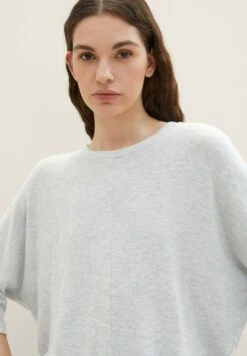 TOM TAILOR Denim Boxy- Trui - Basic Light Grey Melange -Tom Tailor 74e42c833b4d499b9a4c3fb4e279a123