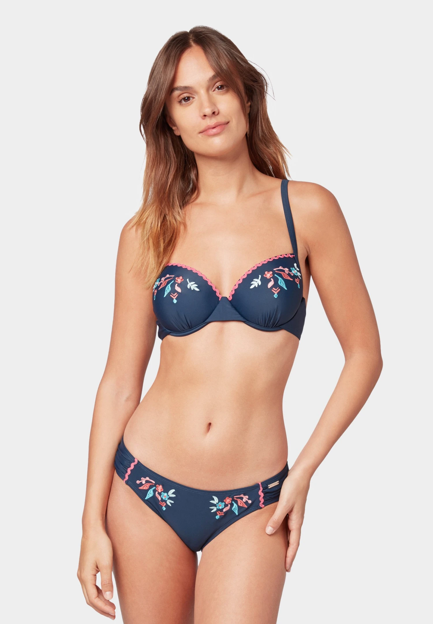 Tom Tailor Mit Blumenmuster - Bikinitop - Dress Blue 1 Tom Tailor Mit Blumenmuster - Bikinitop - Dress Blue