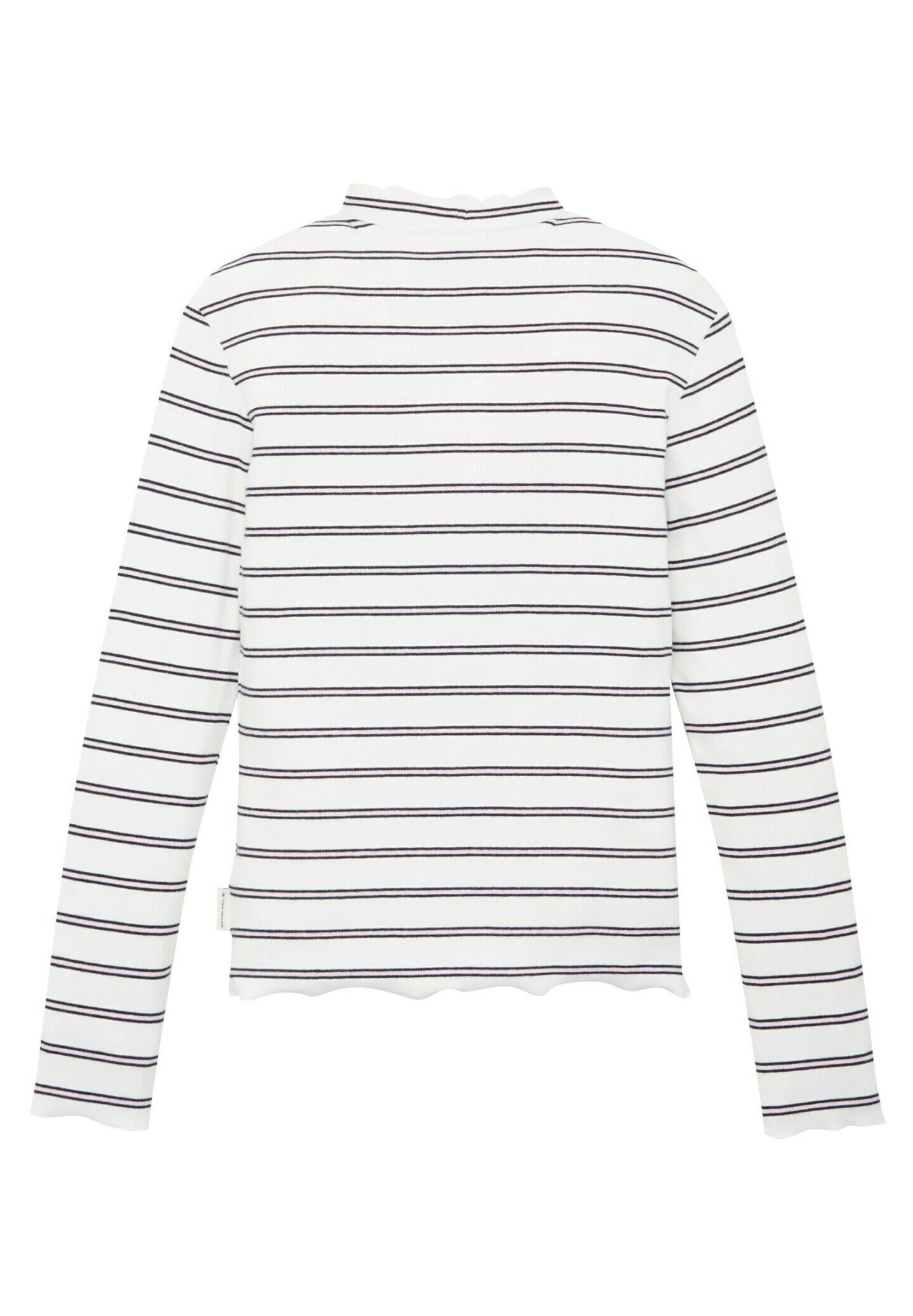 Tom Tailor Langarm - Longsleeve - White Navy Rose Stripe 2 Tom Tailor Langarm - Longsleeve - White Navy Rose Stripe - Afbeelding 2