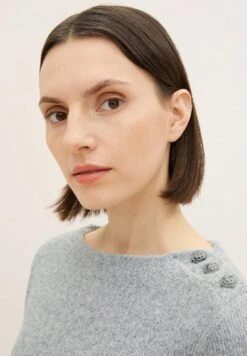 Tom Tailor Cozy - Trui - Concrete Grey Melange -Tom Tailor 7711240f67fa46eb80c94e349ffa43e4