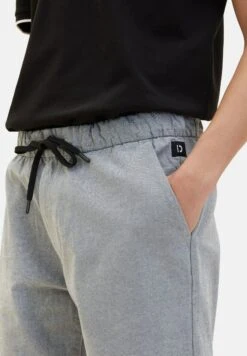 TOM TAILOR Denim Shorts - Medium Grey Yarn Dye Stripe -Tom Tailor 778abc9b6cc24ae9b50bcbaec8efca44