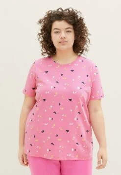 Tom Tailor Plus -Mit Print - T-Shirt Print - Pink Geo Shapes Design