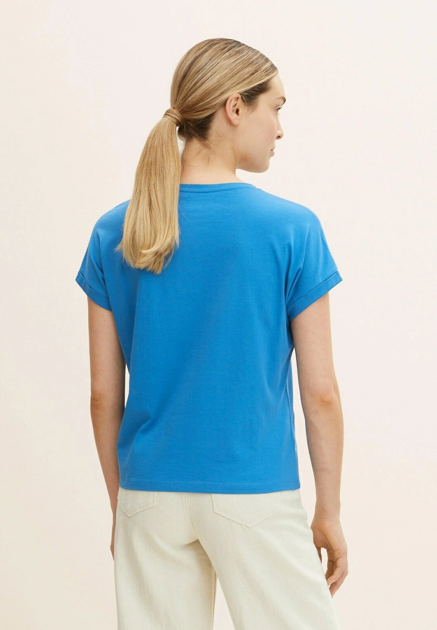 Tom Tailor Mit Print - T-Shirt Print - Vallarta Blue 3 Tom Tailor Mit Print - T-Shirt Print - Vallarta Blue - Afbeelding 3
