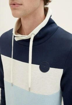 Tom Tailor Langarm Mit Stehkragen - Sweater - Dusty Mint Beige Inject Stripe -Tom Tailor 78cb38017eab47bfaa9725aa8ff9f751