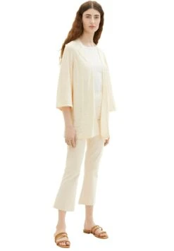 Tom Tailor Vest - Ivory Ecru