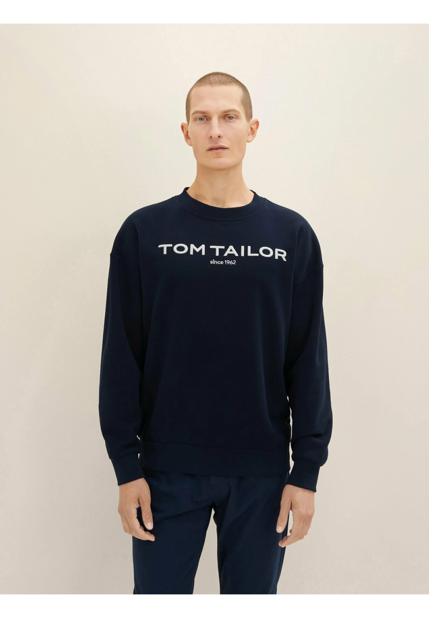 Tom Tailor Mit Logoprint - Sweater - Sky Captain Blue 1 Tom Tailor Mit Logoprint - Sweater - Sky Captain Blue
