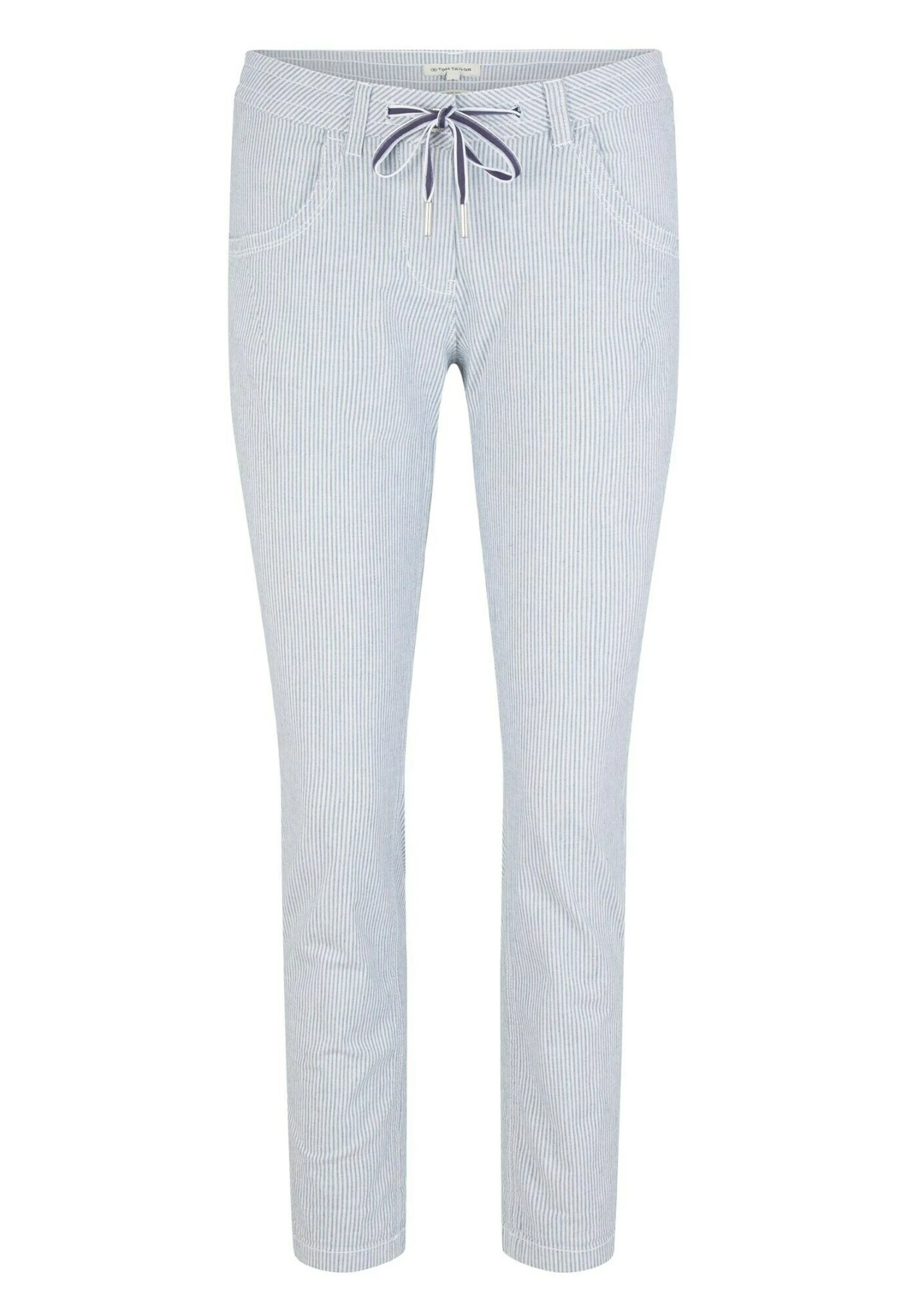 Tom Tailor Tapered - Broek - Blue Stripe Pants 9 Tom Tailor Tapered - Broek - Blue Stripe Pants - Afbeelding 9