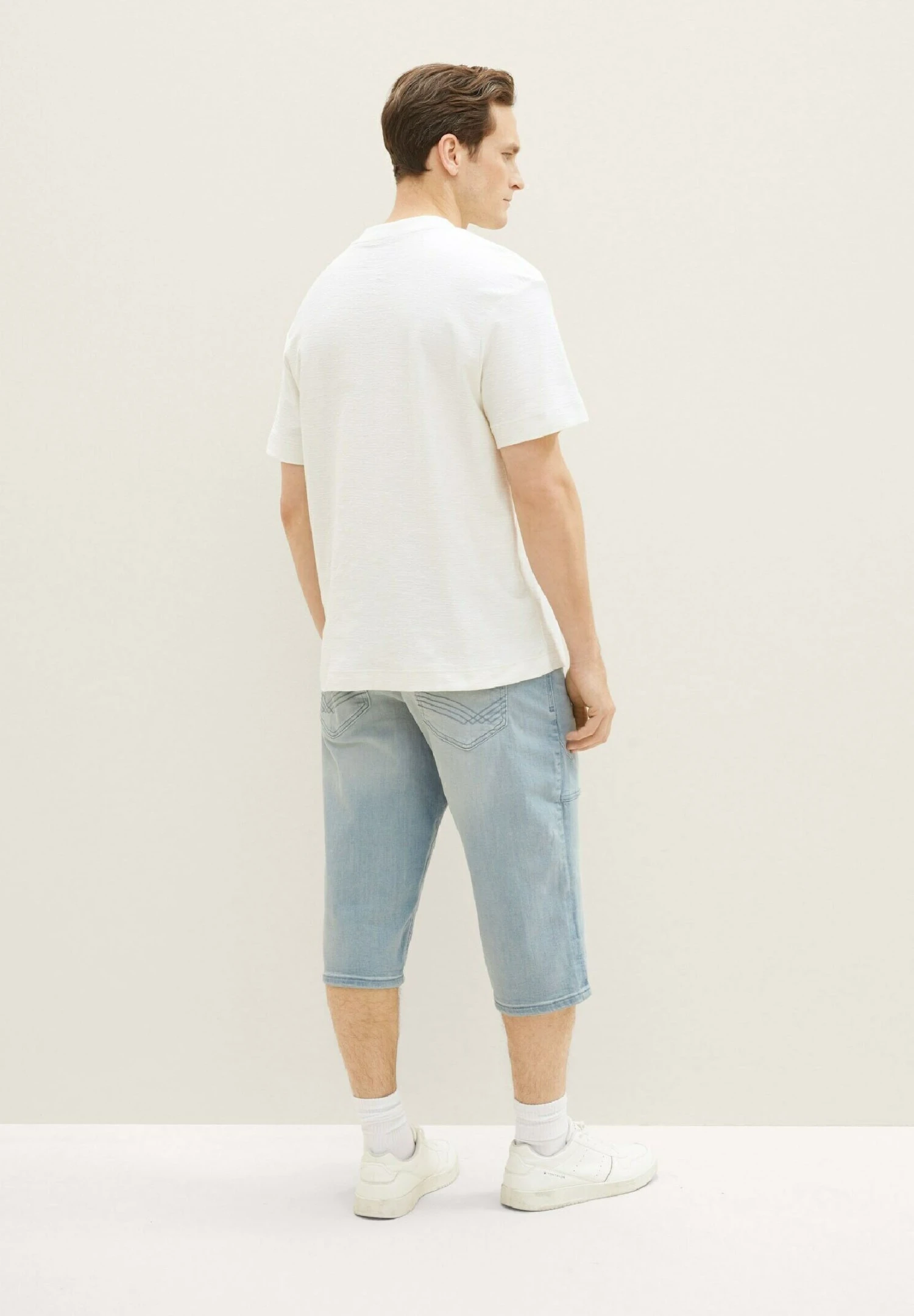 Tom Tailor Morris Overknee - Jeansshort - Light Stone Blue Grey Denim 3 Tom Tailor Morris Overknee - Jeansshort - Light Stone Blue Grey Denim - Afbeelding 3
