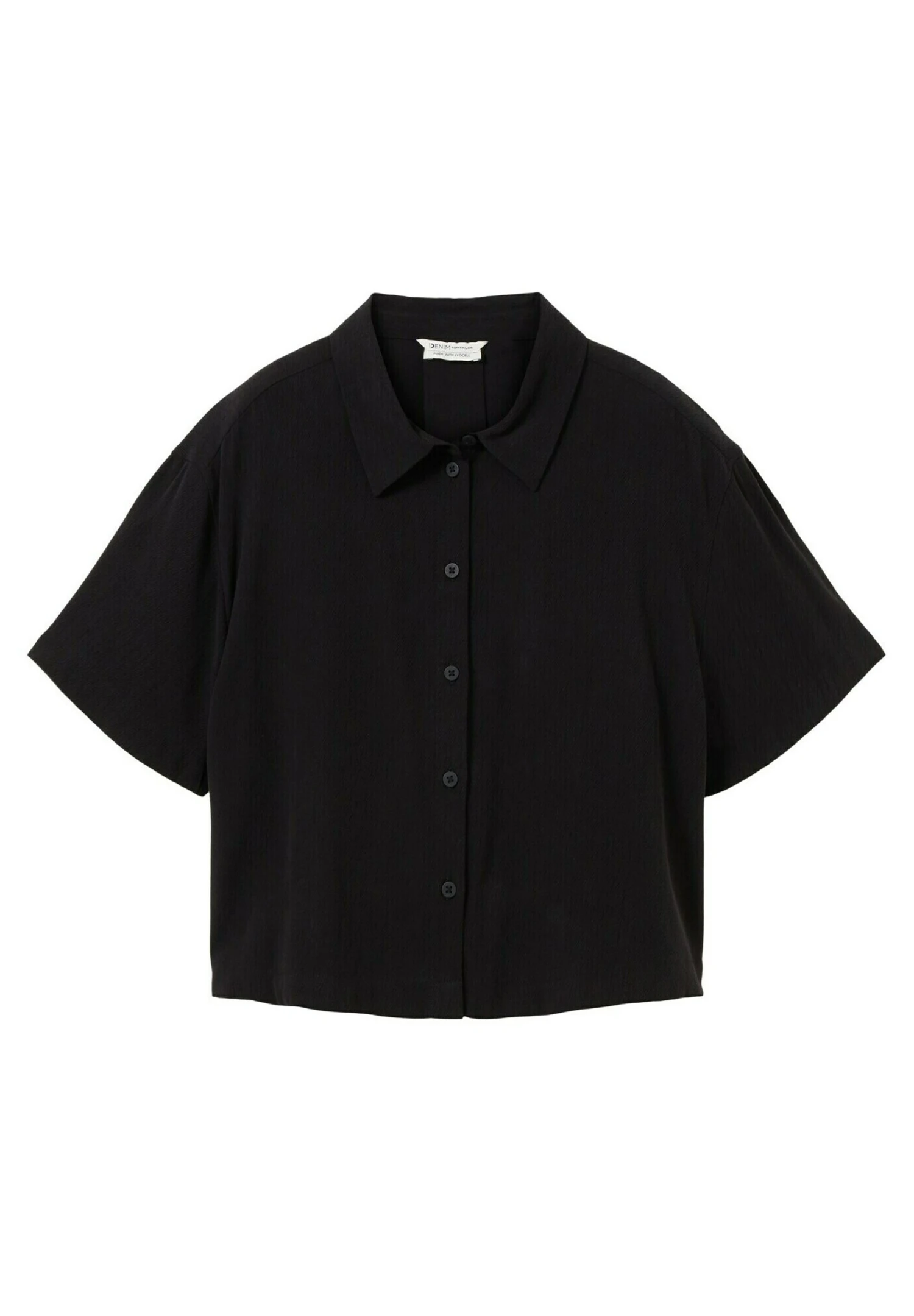 TOM TAILOR Denim Kurzarm - Overhemdblouse - Deep Black 5 TOM TAILOR Denim Kurzarm - Overhemdblouse - Deep Black - Afbeelding 5