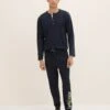 Tom Tailor Mit Logo Print Set - Pyjama - Blue Dark Solid