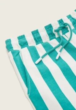 Tom Tailor Gestreifte- Shorts - Green Beige Vertical Stripe -Tom Tailor 7b88f31d279d447caa6cbdedf3bf66d8