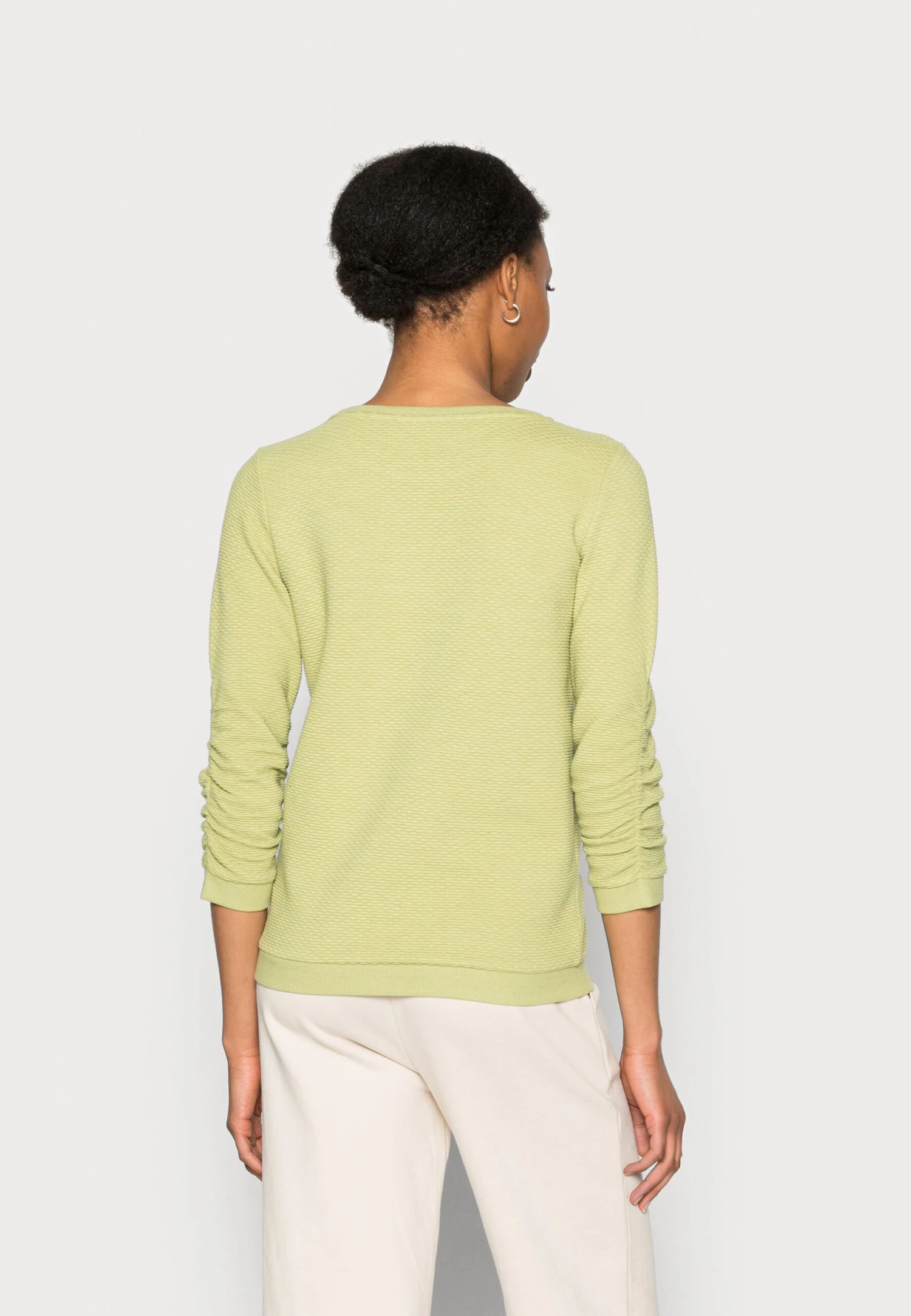 TOM TAILOR Denim Structured - Sweater - New Pea Green 3 TOM TAILOR Denim Structured - Sweater - New Pea Green - Afbeelding 3