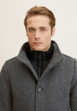 Tom Tailor 2 In 1 - Mantel - Dark Grey Black Herringbone 9 Tom Tailor 2 In 1 - Mantel - Dark Grey Black Herringbone -Tom Tailor 7b9a4c95d69b4d868a68df6d30552102