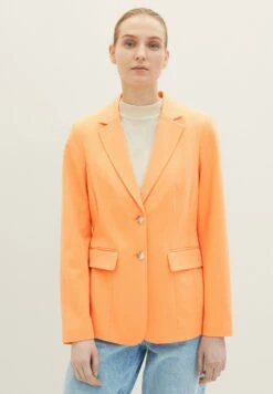 Tom Tailor Farbiger- Blazer - Bright Mango Orange