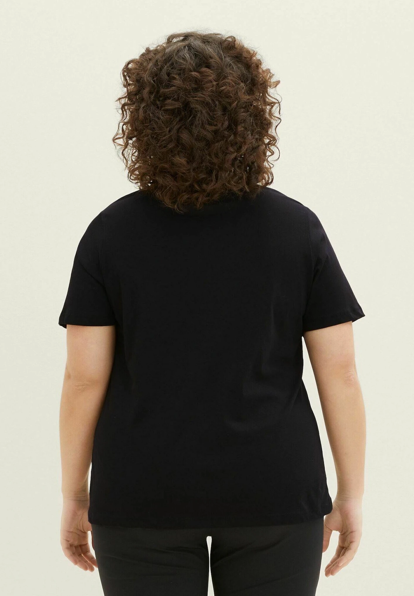 Tom Tailor Plus -Mit Print - T-Shirt Print - Deep Black 3 Tom Tailor Plus -Mit Print - T-Shirt Print - Deep Black - Afbeelding 3