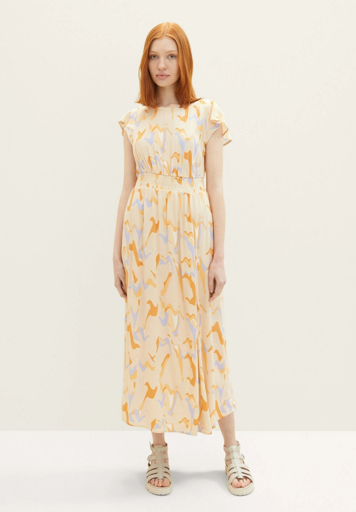 TOM TAILOR Denim Gemustertes - Jurk - Abstract Neutral Print 1 TOM TAILOR Denim Gemustertes - Jurk - Abstract Neutral Print