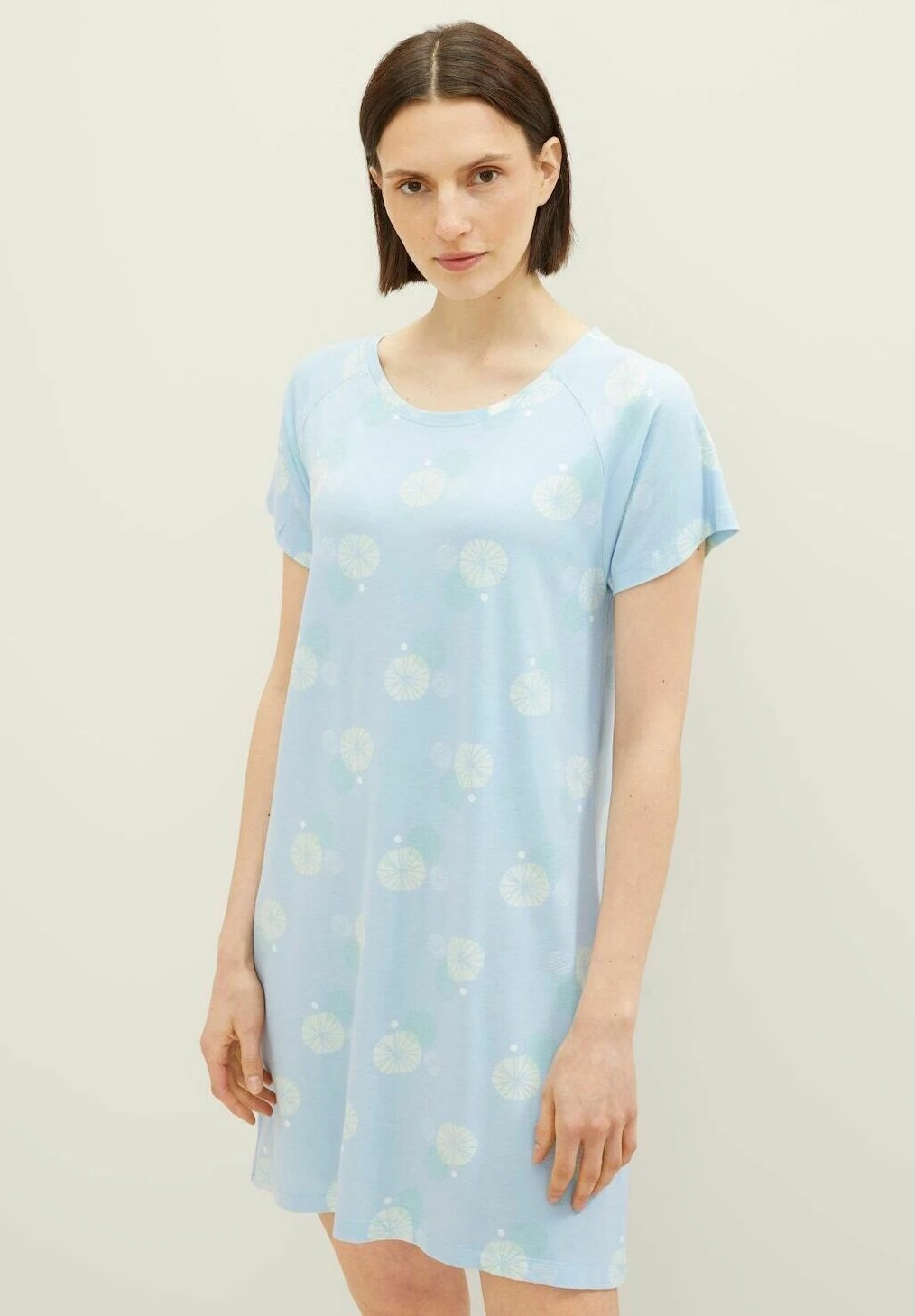 Tom Tailor Bodywear Gemustertes - Nachtjapon - Blue Medium Allover 1 Tom Tailor Bodywear Gemustertes - Nachtjapon - Blue Medium Allover