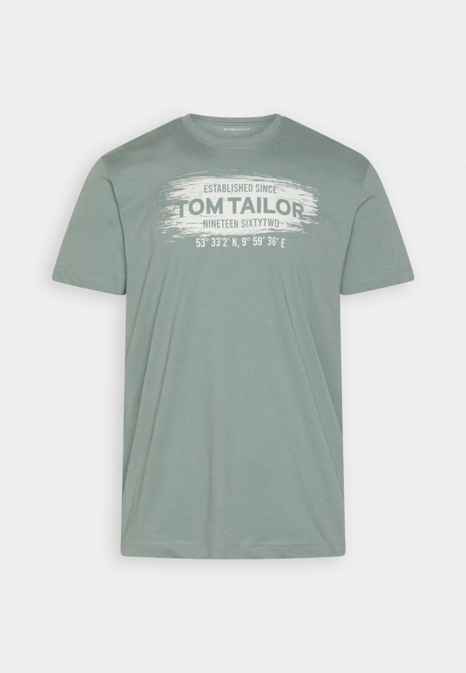 Tom Tailor Printed Logo - T-Shirt Print - Light Ice Blue 4 Tom Tailor Printed Logo - T-Shirt Print - Light Ice Blue - Afbeelding 4