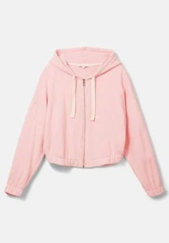 TOM TAILOR Denim Sweater Met Rits - Soft Pink -Tom Tailor 7e6c8058ef784ac5af25373a5b3437b1