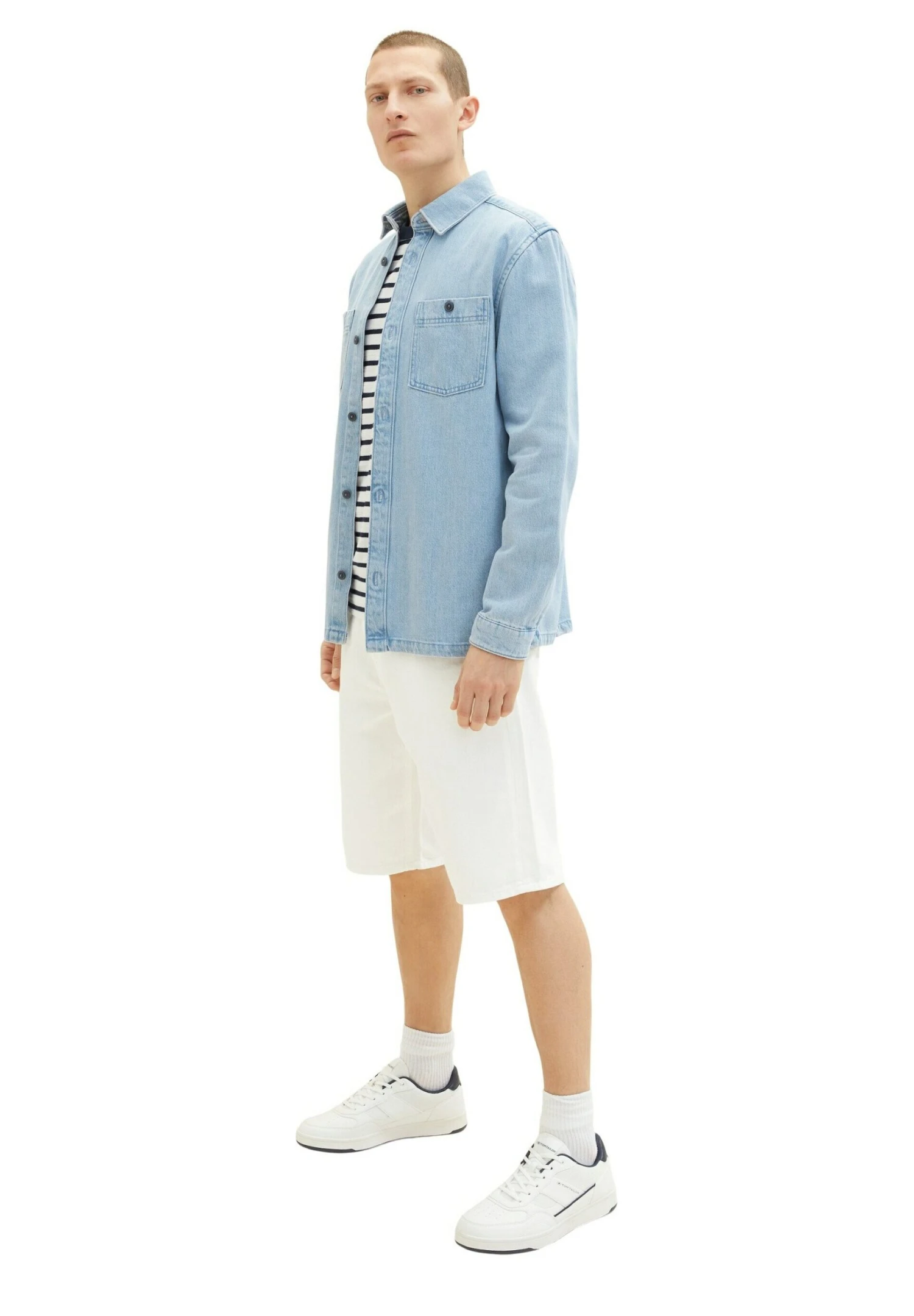 Tom Tailor Jeansshort - White Denim 5 Tom Tailor Jeansshort - White Denim - Afbeelding 5