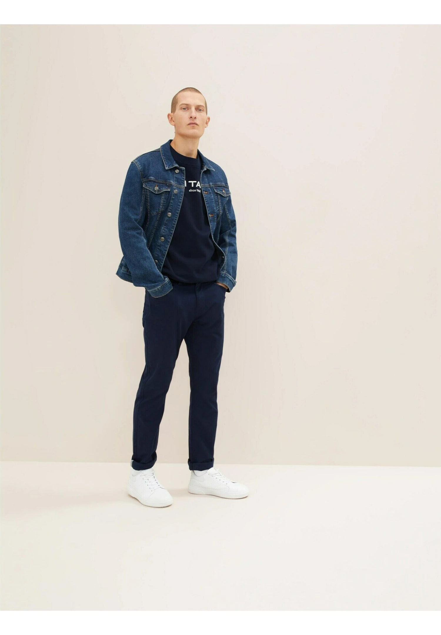 Tom Tailor Mit Logoprint - Sweater - Sky Captain Blue 2 Tom Tailor Mit Logoprint - Sweater - Sky Captain Blue - Afbeelding 2